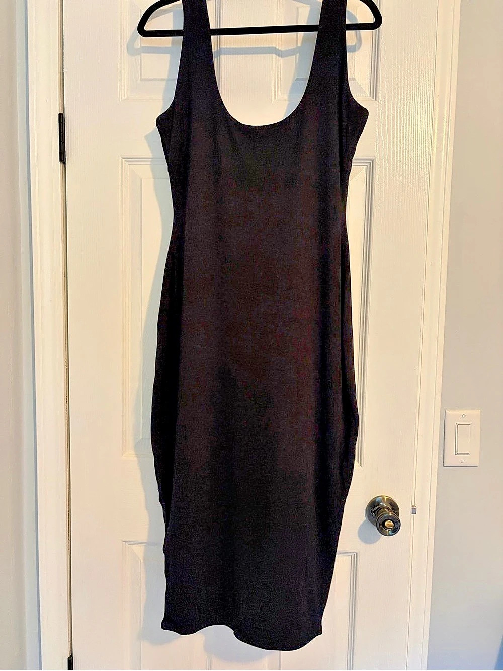 naked wardrobe Black Midi Tank Dress Size 2X Like New